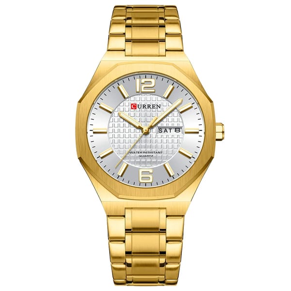 Stylish Business Quartz Watch with Luminous Hands and Date