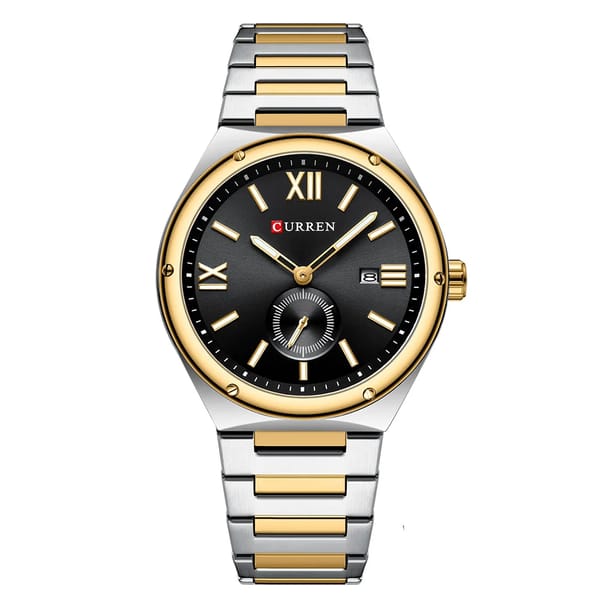 Men's Classic Stainless Steel Waterproof Quartz Watch Design