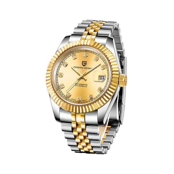 Luxury Mechanical Men's Watch with Sapphire Glass and 10Bar Waterproof