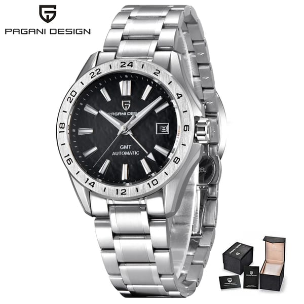 Luxury Automatic Mechanical Watch with Sapphire Glass and Calendar