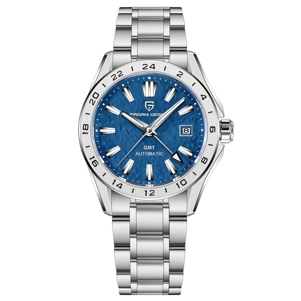 Luxury Desert Texture GMT Watch for Men with Sapphire