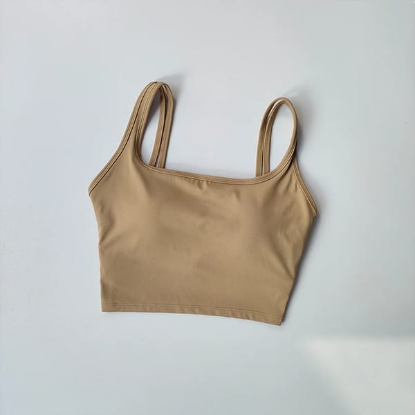 U-Shaped Back Sports Bra for Running and Fitness Support