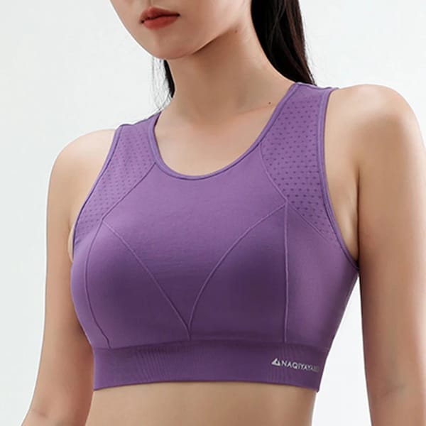 Breathable Gym Yoga Bra with Removable Pads and Support
