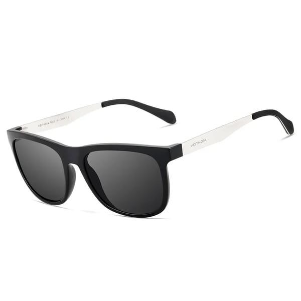 Retro Square Polarized Sunglasses with UV400 Protection Lens