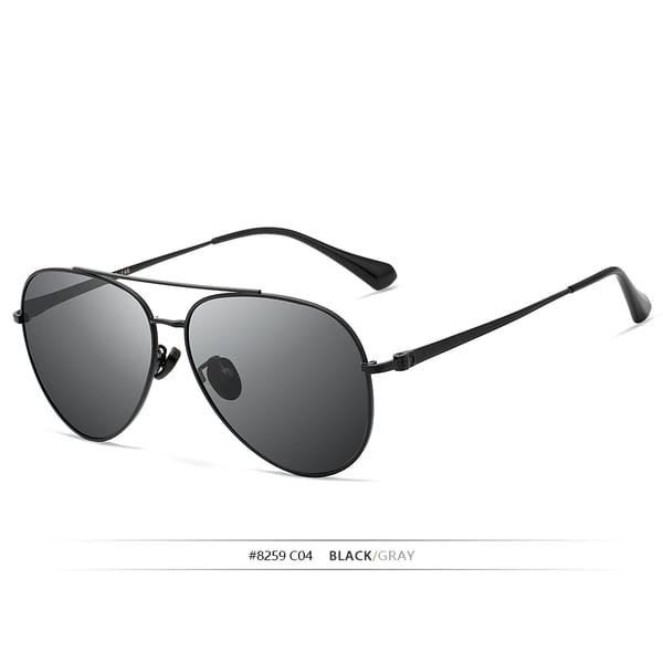 Classic Pilot Polarized Sunglasses with UV400 Mirror Lenses