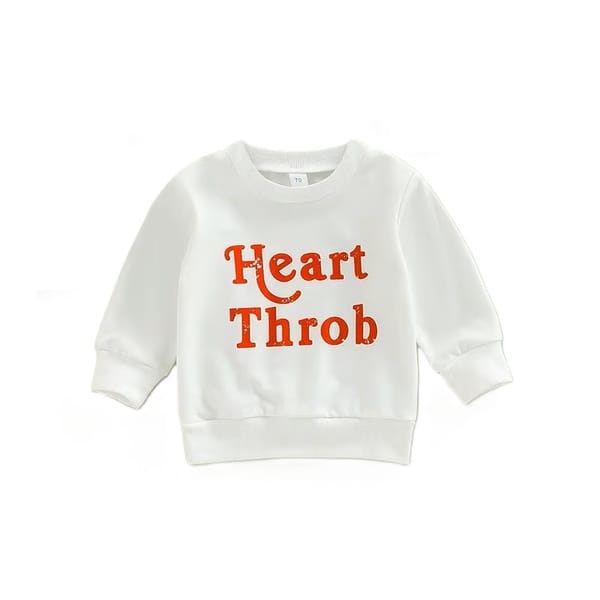 Baby Boys Letter Print Long Sleeve Pullover Sweatshirt