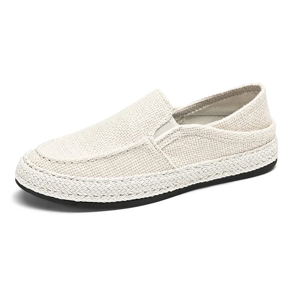 Men’s Summer Linen Loafers Breathable Slip-On Casual Shoes