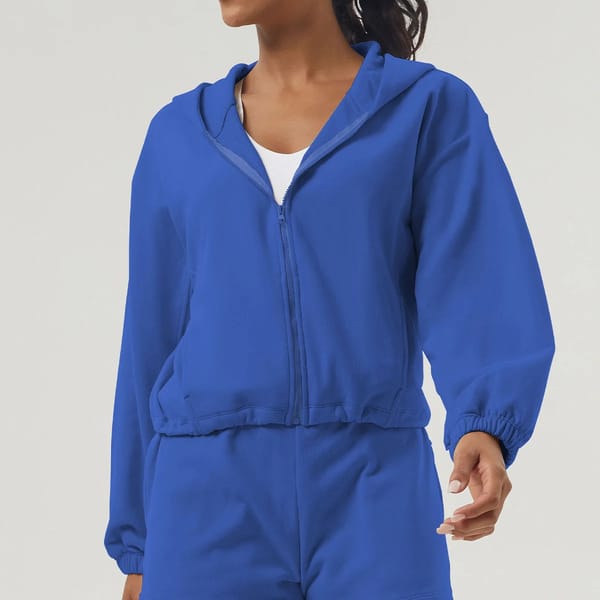 Zipper Hooded Sports Sweatshirt for Running and Streetwear