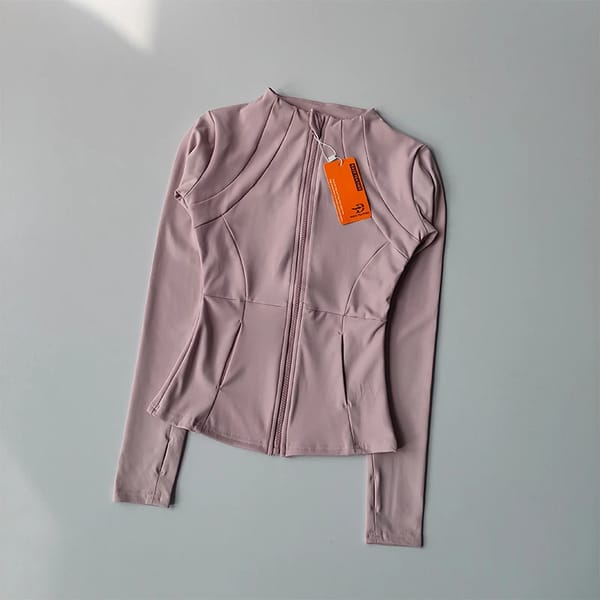 Slim Fit Zip Sports Jacket for Yoga and Running