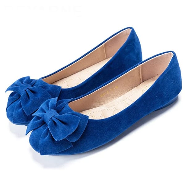 Comfortable Microfiber Moccasin Flats with Bow Detail for Women