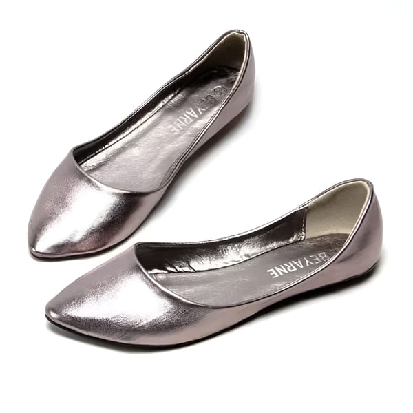 Pointed Toe Slip-On Flats for Women with Soft Outsole Comfort