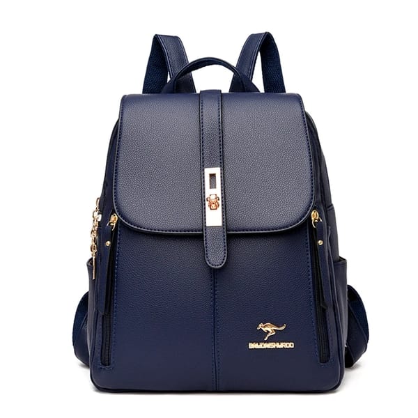 Elegant Genuine Leather Women’s Backpack for Travel and School