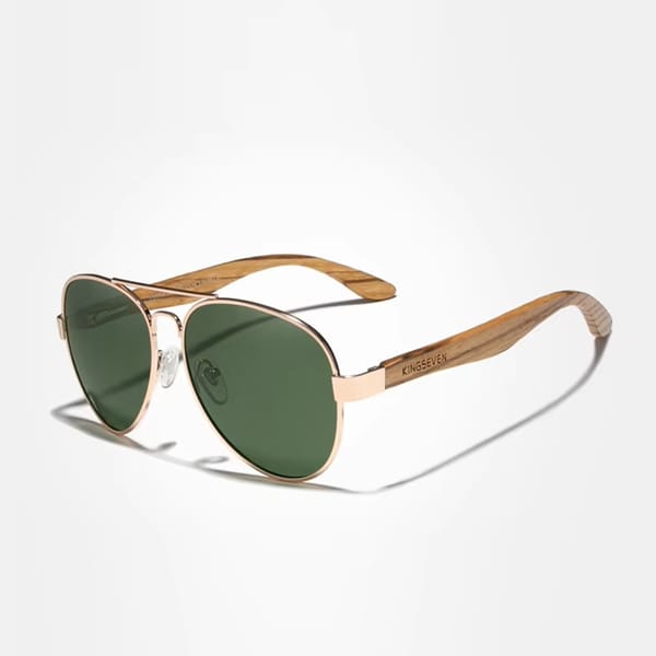 Stylish Wooden Frame Polarized Sunglasses for Outdoor Sports & Travel