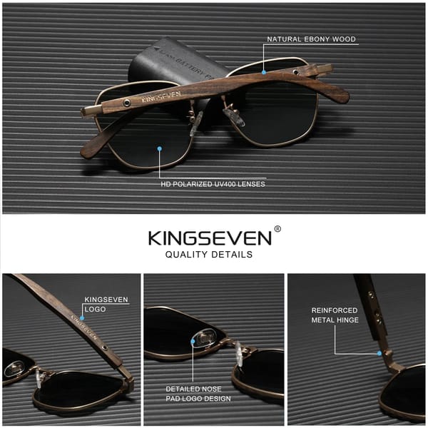 Kingseven - Men's Aviator Sunglasses 1