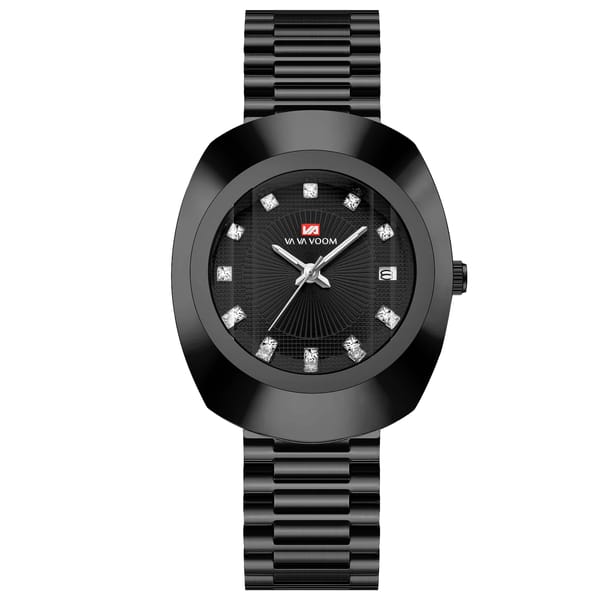 Luxury Oval Quartz Watch with Gemstone Design and Diamonds