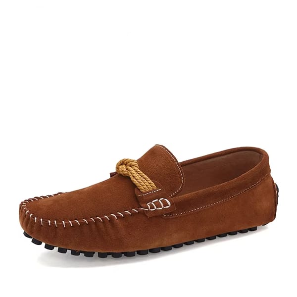 Handmade Suede Loafers for Men Lightweight Breathable Driving Shoes