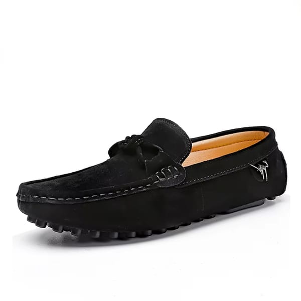 Men’s Minimalist Cow Suede Slip-On Loafers for Everyday Comfort
