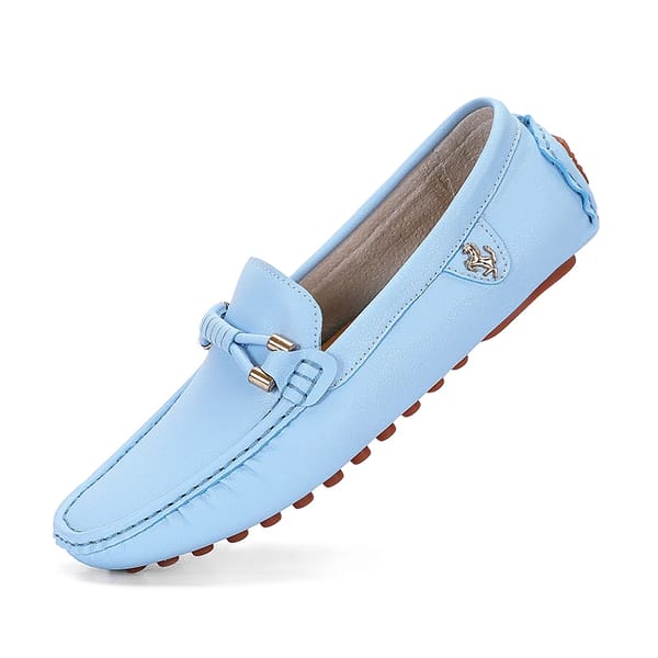 Men’s Breathable Leather Loafers Comfortable Casual Slip-On Shoes