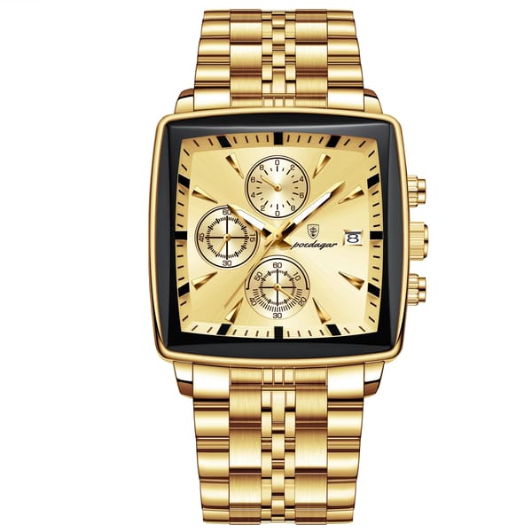 POEDAGAR Fashionable Men’s Chronograph Waterproof Luminous Quartz Watch