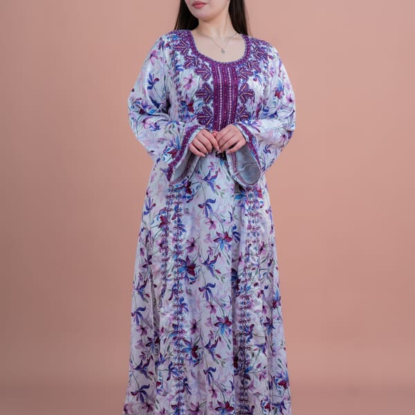 Modern Embroidered Jalabiya with Elegant Design