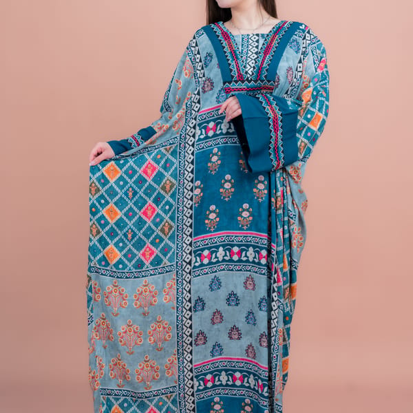 Boho Embroidered Loose Fit Jalabiya