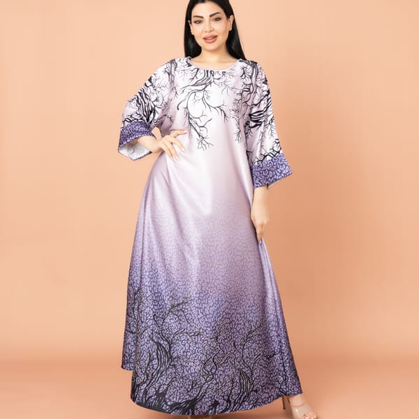 Modern Abstract Design Jalabiya for Everyday Wear