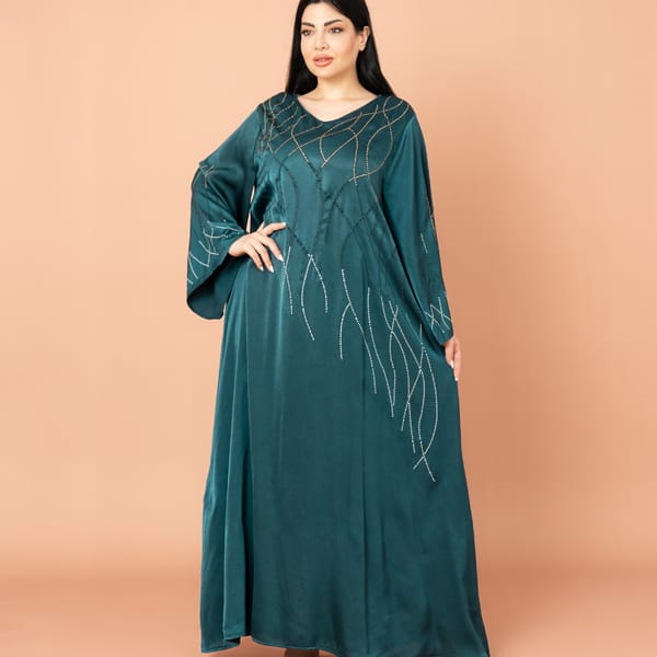 Soft Flowing Celestial Glow Jalabiya