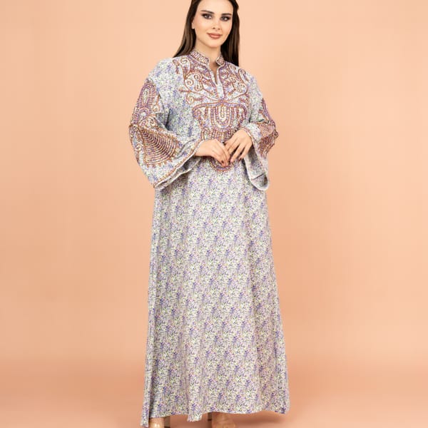 Crystal and Thread Elegance Jalabiya