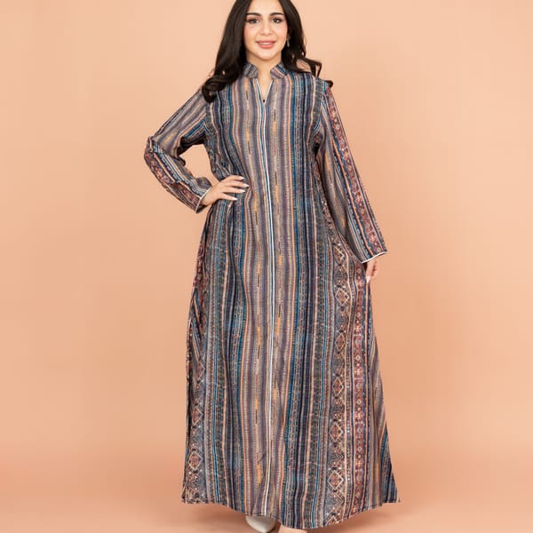 Multicolor Patterns Modern Jalabiya