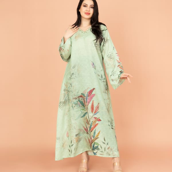 Graceful Floral Highlight Jalabiya
