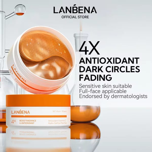 Lanbena 60-Piece Vitamin C Hydra-Gel Eye Patches 30 Pairs