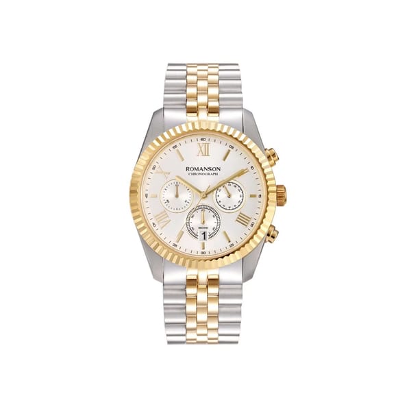 Romanson Men's Two-Tone Chronograph Watch TM6A28HMCCASC5