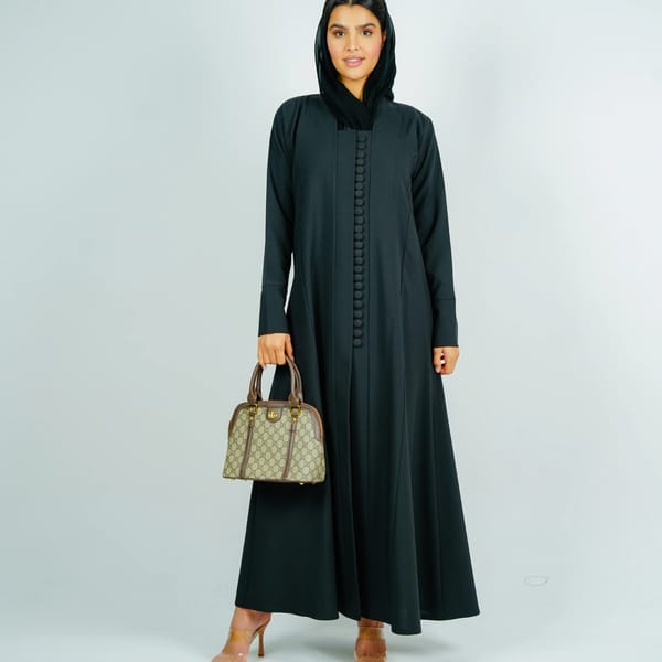 Stylish Abaya With Button Style