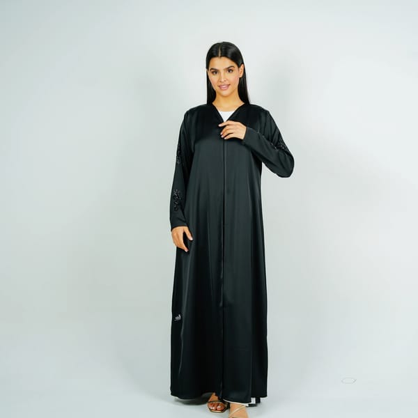 Abaya With Embroidery Sleeves Design