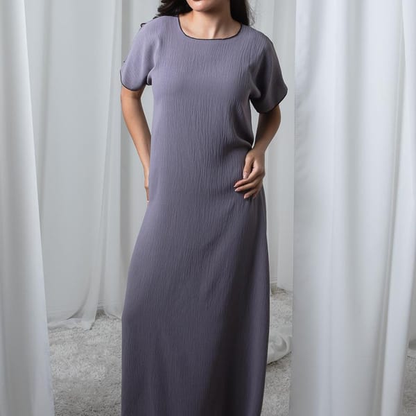 Grey CEY Fabric Under Abaya