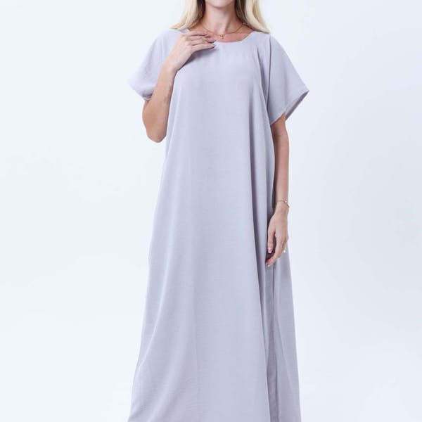 Grey CEY Fabric Inner Slip Dress for Abaya - Soft Underdress