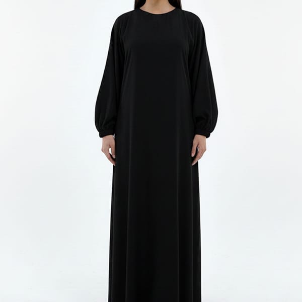 Lightweight Harir Maqsood Black Prayer Abaya