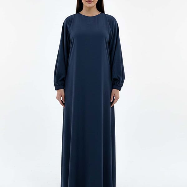 Lightweight Blue Harir Maqsood Prayer Abaya