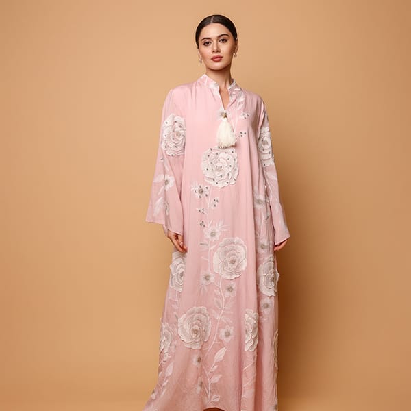 Ikkxa Saja Appliqued Flared Sleeves Jalabiya