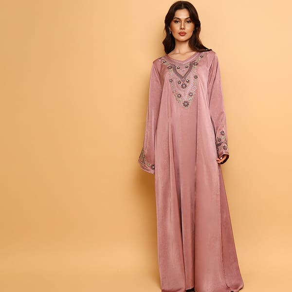 Ikkxa Amwaj Embellished Flared Sleeves Jalabiya