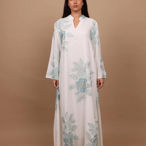 Ikkxa Azure Petal Jalabiya Ik5017