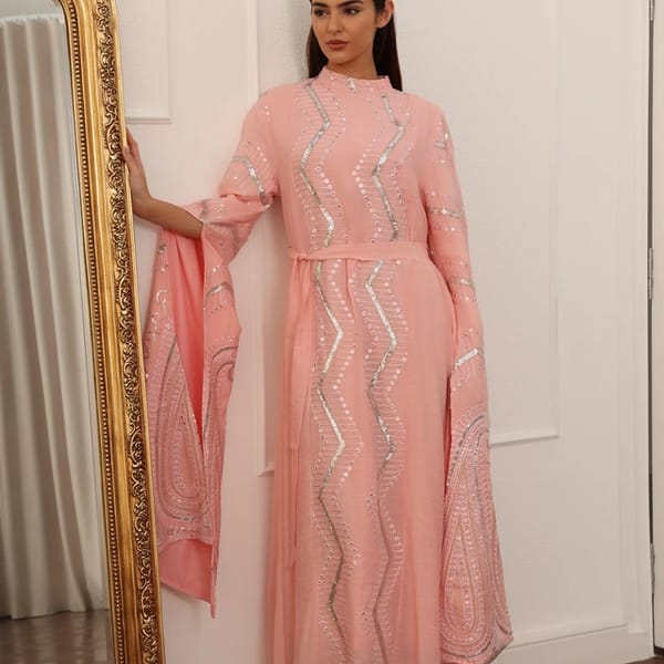 Ikkxa Maysa Sequined Cape Sleeves Jalabiya