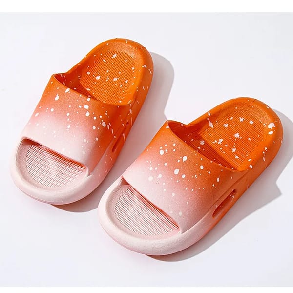 Gradient Summer Slippers for Boys and Girls Indoor Outdoor Wear