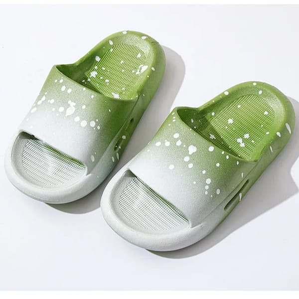 Gradient Summer Slippers for Boys and Girls Indoor Outdoor Wear
