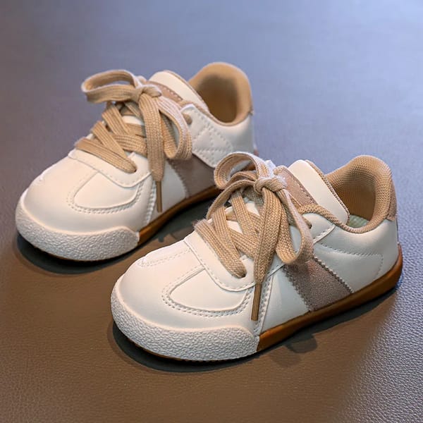 Autumn Kids Leather Sneakers Non-Slip Low Top Shoes Boys