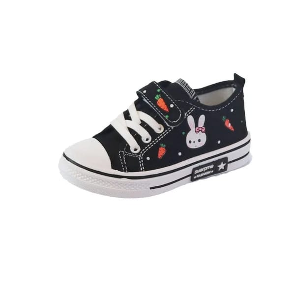 Girls Low Top Sneakers Printed Casual Shoes Anti Slip Comfortable