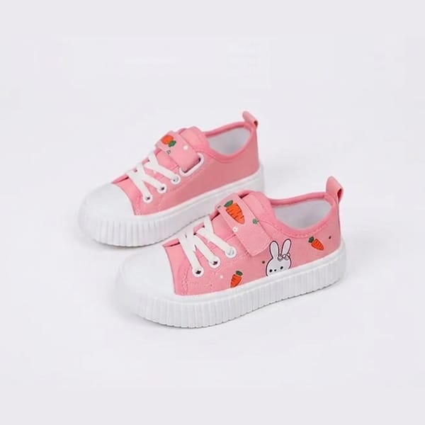 Girls Comfortable Printed Low Top Casual Sneakers