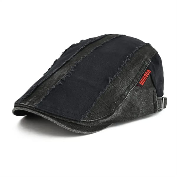 Men's Cotton Flat Cap Distressed Newsboy Golf Casual Hat