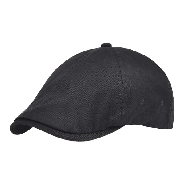 Men's Classic Cotton Newsboy Cap Twill Flat Golf Hat