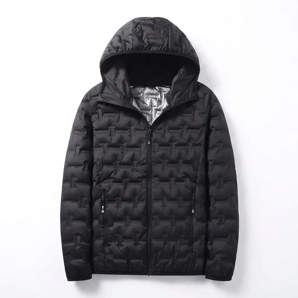 Men's Graphene Self Heating Down Jacket Hooded Warm Windproof Puffer